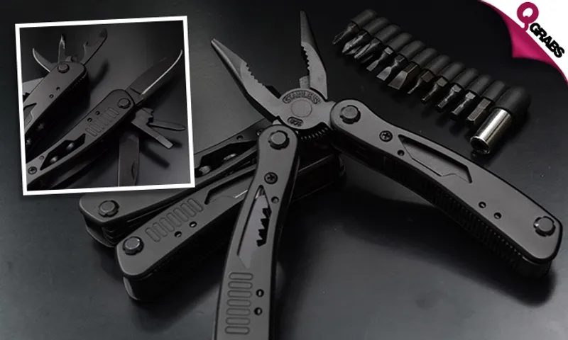 9-in-1 Multifunction Tool with Carrying Case!